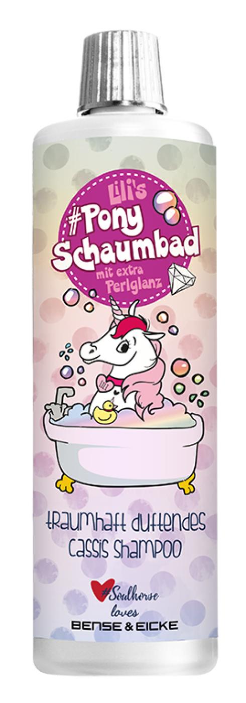 Lili's #Pony Schaumbad 500 ml, #super-sanfte-formel · traumhaft duftendes Cassis Shampoo
